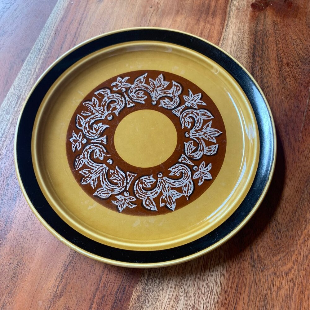 Vintage stoneware MCM Aztec international Japan dinner plate S-131 replacement